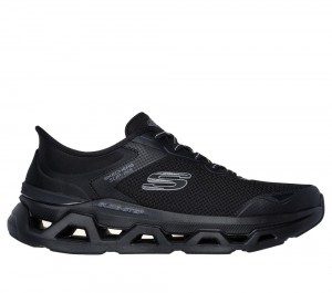Men Skechers Slip-ins: Glide-Step Altus - Turn Out Slip On Shoes Black USA | 7940-WPZUG