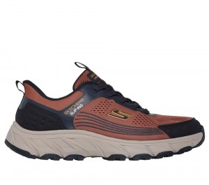 Men Skechers Slip-ins: Hillcrest 2.0 Hands Free Slip Ins Rust Orange USA | 7846-GEIKD