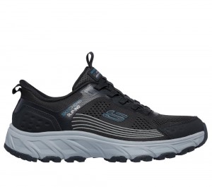 Men Skechers Slip-ins: Hillcrest 2.0 Lace Up Black USA | 5046-TOXQI