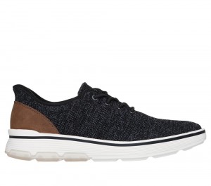 Men Skechers Slip-ins Mark Nason: Casual Glide Cell - Robins Sneakers Black USA | 1597-ZXAWO