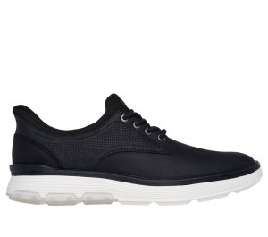 Men Skechers Slip-ins Mark Nason: Casual Glide Cell - Duncan Slip On Shoes Black USA | 3419-WBAPM