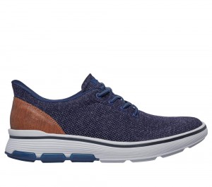 Men Skechers Slip-ins Mark Nason: Casual Glide Cell - Robins Hands Free Slip Ins Navy USA | 1628-UKDSL