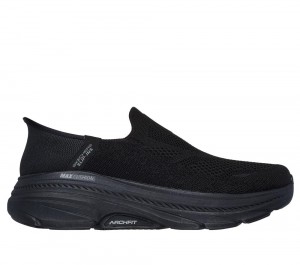 Men Skechers Slip-ins: Max Cushioning Arch Fit 2.0 Slip On Shoes Black USA | 7498-ZGQPH