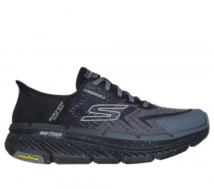 Men Skechers Slip-ins: Max Cushioning Premier 2.0 - Stanch Slip On Shoes Black USA | 4653-GWRHN