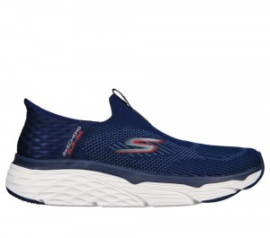 Men Skechers Slip-ins: Max Cushioning - Advantageous Slip On Shoes Navy USA | 5046-ZYDWX