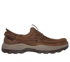 Men Skechers Slip-ins RF: Knowlson - Shore Thing Slip On Shoes Desert Brown USA | 2507-LNGVP