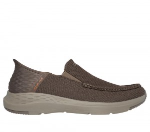 Men Skechers Slip-ins RF: Parson - Ralven Slip On Shoes Taupe Brown USA | 8920-AUYSF