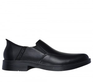Men Skechers Slip-ins Relaxed Fit: Caswell - Frantone Slip On Shoes Black USA | 4678-VCRYF