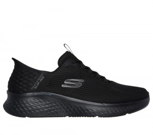 Men Skechers Slip-ins: Skech-Lite Pro - Primebase Slip On Shoes Black USA | 7634-TVDLO