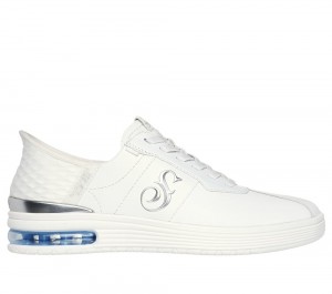 Men Skechers Slip-ins Snoop Dogg: Doggy Air Hands Free Slip Ins White USA | 3079-QAGMW