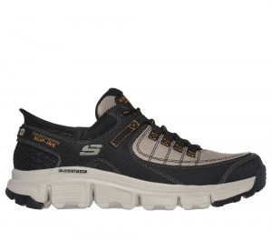 Men Skechers Slip-ins: Summits AT Slip On Shoes Taupe / Black USA | 1825-LXOWH