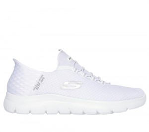 Men Skechers Slip-ins: Summits - High Range Slip On Shoes White USA | 9256-XFJEH