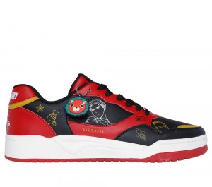Men Skechers Spy x Family: Koopa - Spy x Family Sneakers Black / Red USA | 9831-ISKWD