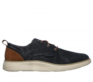 Men Skechers Status 2.0 - Pexton Sneakers Navy USA | 6123-ODAWP