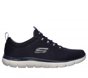Men Skechers Summits - Louvin Slip On Shoes Navy USA | 3047-QYVUF