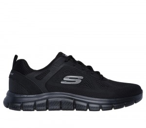 Men Skechers Track - Broader Sneakers Black USA | 0794-DPHBI