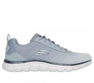 Men Skechers Track - Ripkent Sneakers Light Grey USA | 3469-RWNMA