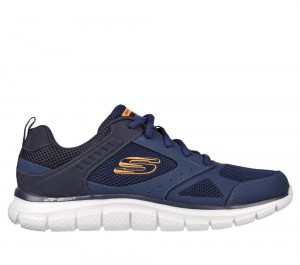 Men Skechers Track - Syntac Lace Up Navy USA | 0385-PHUFV
