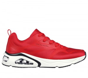 Men Skechers Tres-Air Uno - Revolution-Airy Lace Up Red USA | 3712-XMGYN