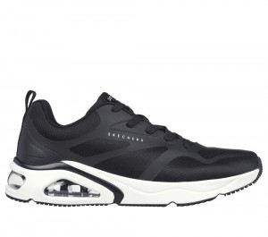 Men Skechers Tres-Air Uno - Revolution-Airy Lace Up Black USA | 1640-GXPIZ