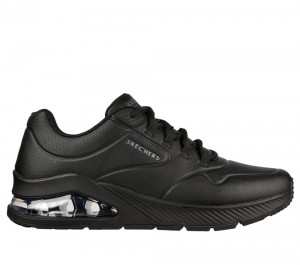 Men Skechers Uno 2 Lace Up Black USA | 2738-VMYSB