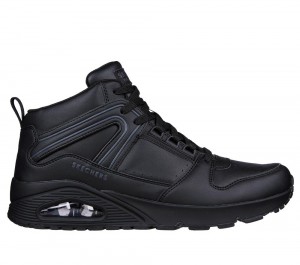Men Skechers Uno 2 - Keep Close Sneakers Black USA | 9574-EOQVG