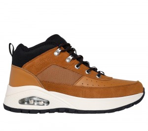 Men Skechers Uno Rugged - Adventure Air Lace Up Whiskey Brown USA | 6475-LTSEN