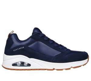 Men Skechers Uno - Stacre Sneakers Navy USA | 3278-QGHND