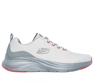 Men Skechers Vapor Foam Lace Up Grey / Orange USA | 4853-PDBMH