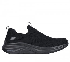 Men Skechers Vapor Foam - Covert Slip On Shoes Black USA | 8970-DAUJZ