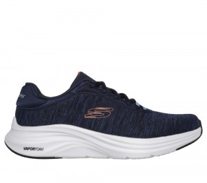 Men Skechers Vapor Foam - Pursual Lace Up Navy / Orange USA | 2591-PGTYZ