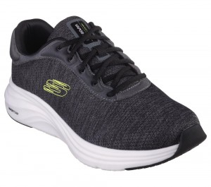 Men Skechers Vapor Foam - Pursual Lace Up Black / Lime USA | 2596-PEQGM