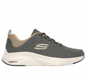 Men Skechers Vapor Foam - Varien Lace Up Olive USA | 8517-LTZSK
