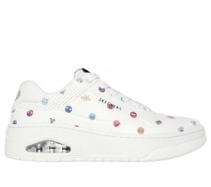 Men Skechers Vexx: Uno Court - Vexx Multi-Moji Sneakers White / Multicolor USA | 3102-SGINL