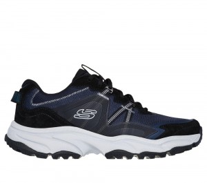 Men Skechers Vigor AT - Richwood Lace Up Navy / Gray USA | 2714-FXVGD