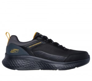 Men Skechers Waterproof: Skech-Lite Pro - Ankkor Lace Up Black / Charcoal USA | 7415-CWDJT
