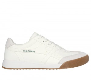 Men Skechers Zinger - Manzanilla Totale Lace Up White USA | 7596-VCEQN