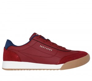 Men Skechers Zinger - Ultimate Classic Lace Up Burgundy USA | 3954-TBROA