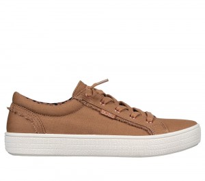 Women Skechers BOBS B Extra Cute - 2Cute4U Canvas Shoes Chestnut Brown USA | 2573-SARBG
