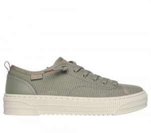 Women Skechers BOBS Copa Slip On Shoes Olive USA | 1942-QAKSW