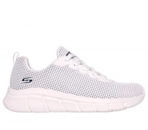 Women Skechers BOBS Sport B Flex - Visionary Essence Sneakers White USA | 3417-FYUCT