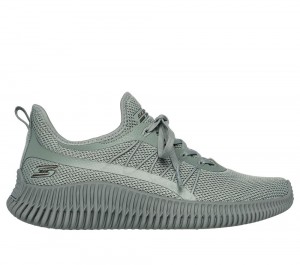 Women Skechers BOBS Sport Geo - New Aesthetics Slip On Shoes Sage Turquoise USA | 7314-HCLFW