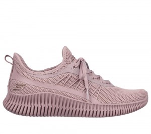 Women Skechers BOBS Sport Geo - New Aesthetics Slip On Shoes Rose USA | 1685-KLOQI