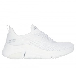 Women Skechers BOBS Sport Sparrow Flex - Instant Clout Sneakers White USA | 0591-XUOBC