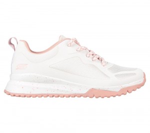 Women Skechers BOBS Sport Squad 3 - Star Flight Lace Up Shoes White USA | 4753-MJBPQ