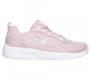 Women Skechers Dynamight 2.0 - Homespun Sneakers Light Pink USA | 7394-KUPMN