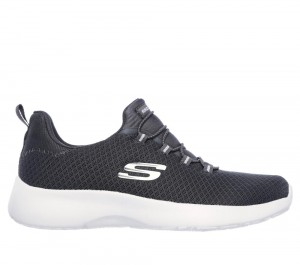 Women Skechers Dynamight Slip On Shoes Charcoal USA | 9167-OKCMS