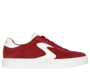 Women Skechers Eden LX - Rich Tones Lace Up Shoes Burgundy USA | 7856-DHCME