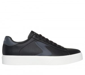 Women Skechers Eden LX - Top Grade Lace Up Shoes Black / White USA | 0971-RDXKZ