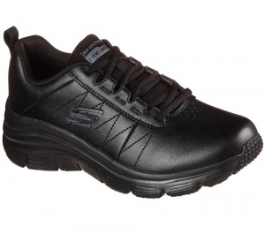 Women Skechers Fashion Fit - Effortless Lace Up Shoes Black USA | 6279-CVHWG